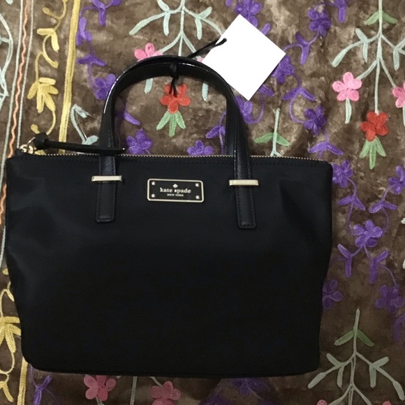 Mini Kate spade black nylon handbag. - Picture 2 of 2